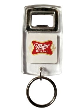 1980s Miller High Life Bottle Opener Keychain